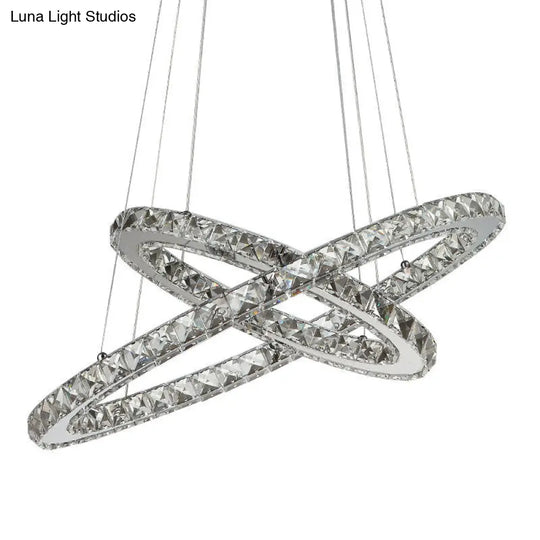 Contemporary Led Crystal Chandelier Pendant Lights For Bedroom