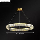 Contemporary Led Crystal Chandelier Pendant Light For Living Room