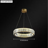 Contemporary Led Crystal Chandelier Pendant Light For Living Room