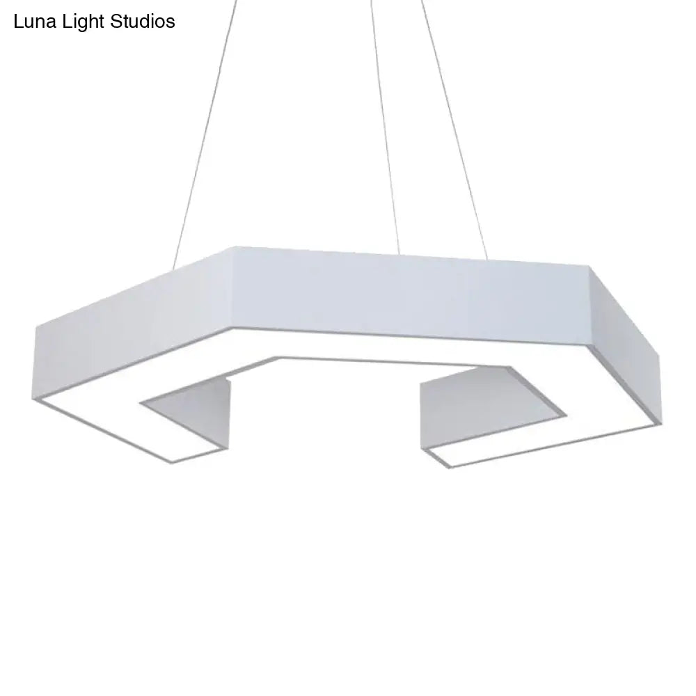 Modern Magnetic Led Pendant Light With Acrylic Shade White / 16