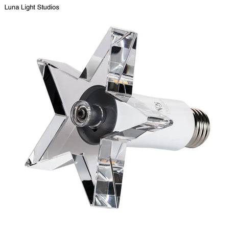 Contemporary Led Star - Shaped Crystal Ceiling Lamp For Hallway
