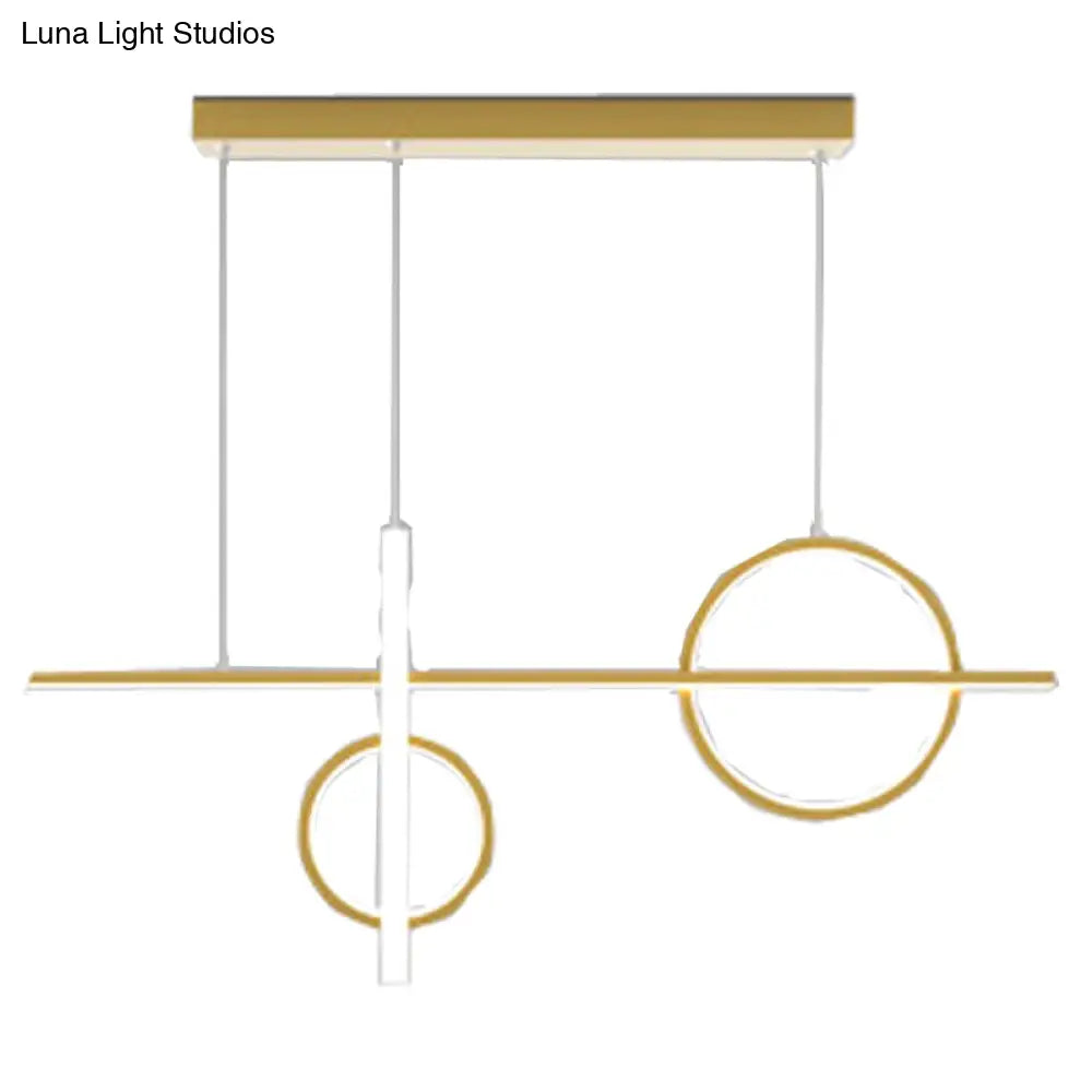 Contemporary Led Suspension Ceiling Lamp With Acrylic Shade - Stylish Parlour Pendant Lighting
