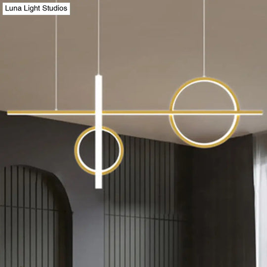 Contemporary Led Suspension Ceiling Lamp With Acrylic Shade - Stylish Parlour Pendant Lighting