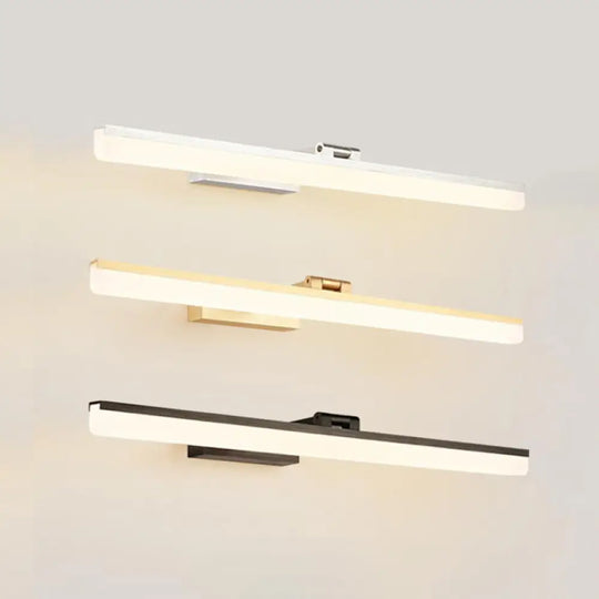 Contemporary Led Wall Vanity Sconce - Metal Design Stylish Bathroom Lighting Silver / 16 Warm
