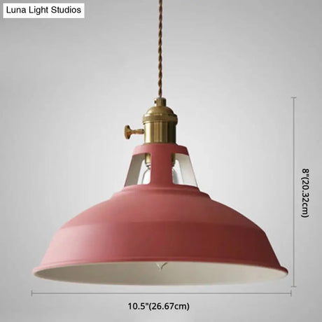 Contemporary Metal Barn Pendant Light Fixture For Restaurants