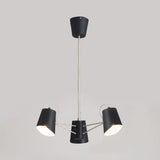 Contemporary Metal Black Chandelier Pendant Light - 3/6/8 Lights Bucket Fixture For Living Room 3 /