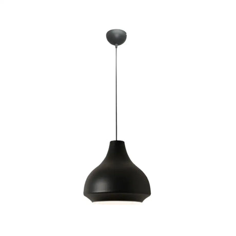 Contemporary Metal Gourd Pendant Ceiling Light - 1 Light - Grey/Black/Yellow Black