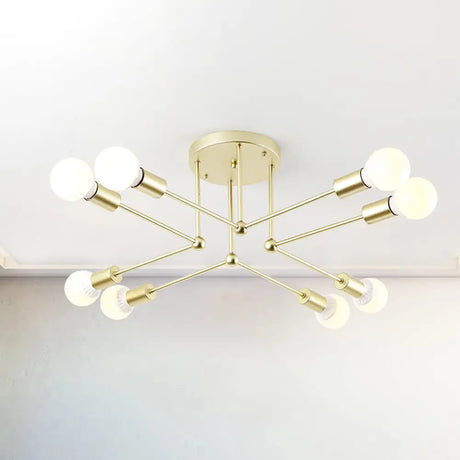 Contemporary Metal Linear Semi-Flush Ceiling Light – Ideal For Kid’s Bedroom And Living Room 8