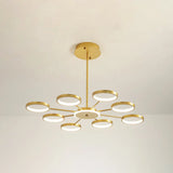 Contemporary Metal Starburst Chandelier: Elegant Hanging Lamp For Living Room Gold / 36.5 Third Gear