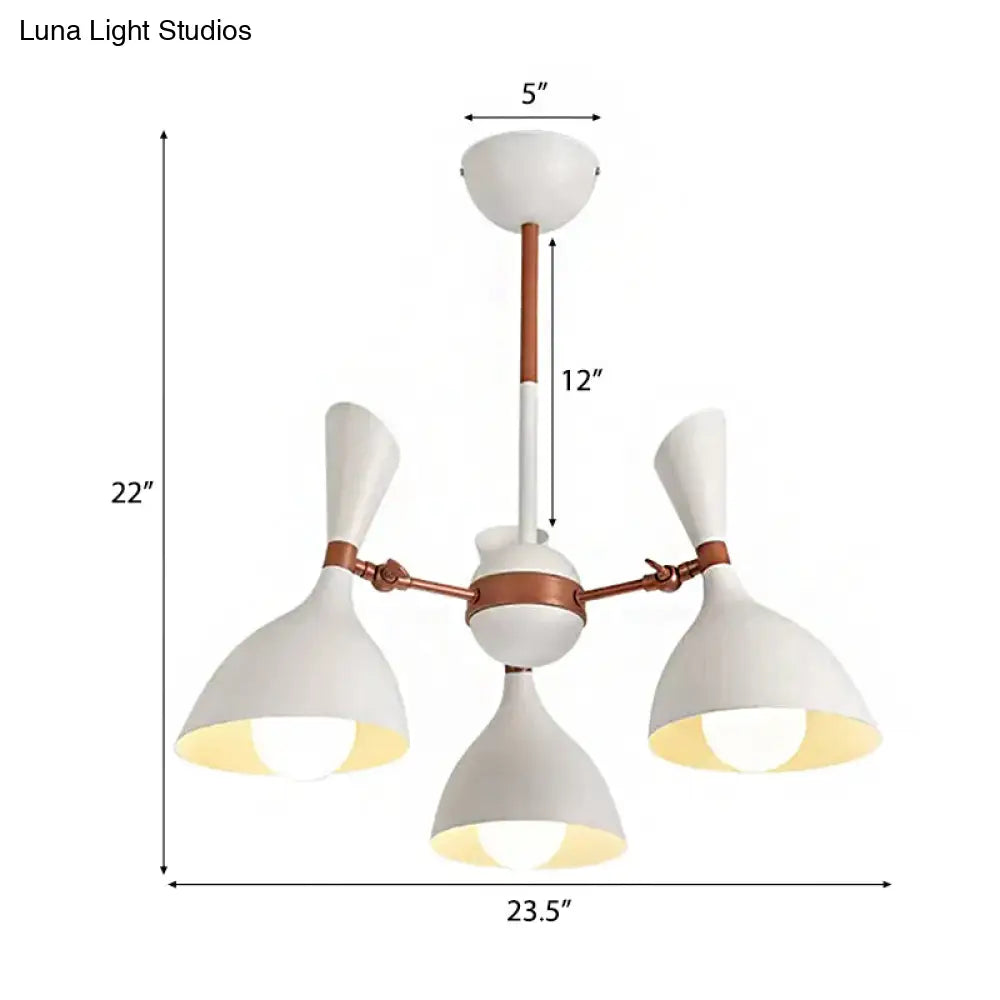 Contemporary Monochrome Kindergarten Pendant Chandelier For Living Room