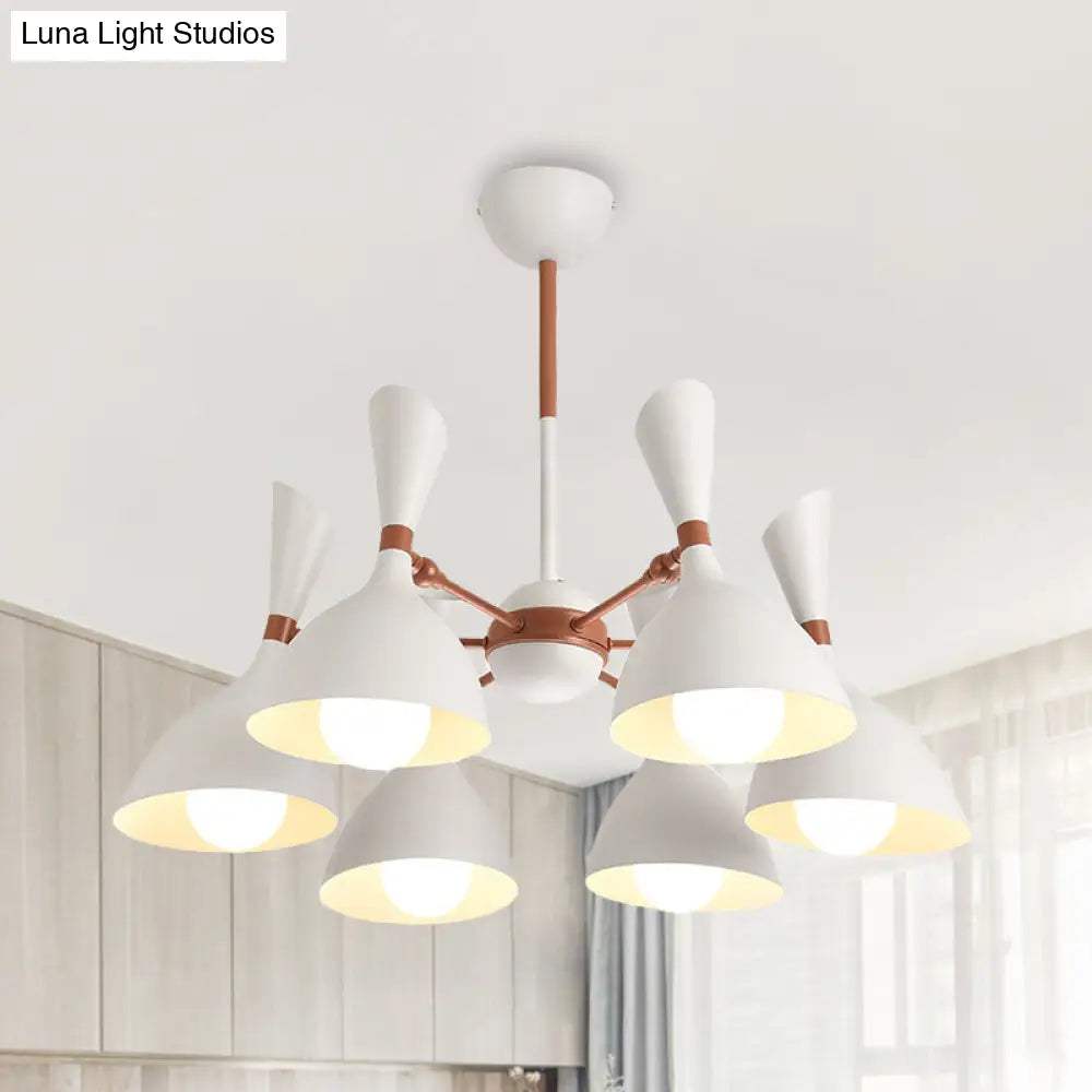 Contemporary Monochrome Kindergarten Pendant Chandelier For Living Room