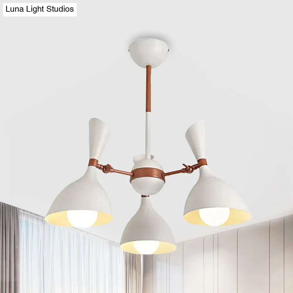 Contemporary Monochrome Kindergarten Pendant Chandelier For Living Room