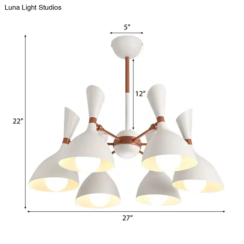Contemporary Monochrome Kindergarten Pendant Chandelier For Living Room