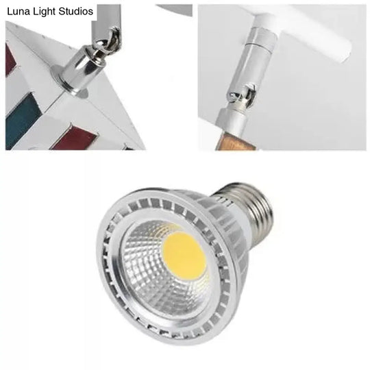 Contemporary Rotatable Rectangular Metal Gallery Ceiling Mount Spotlight With High Brightness