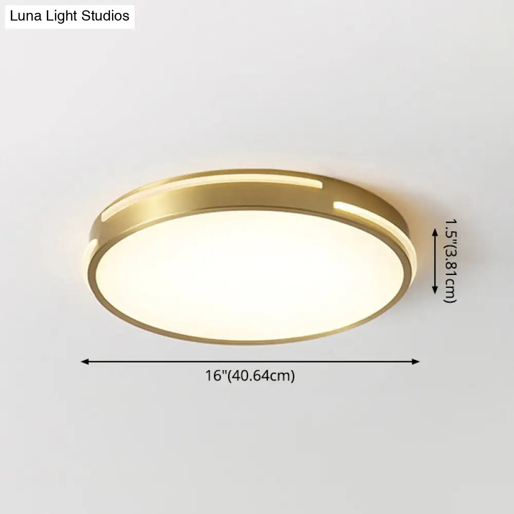 Contemporary Round Flush Mount Ceiling Light Fixture - Acrylic Ideal For Living Room