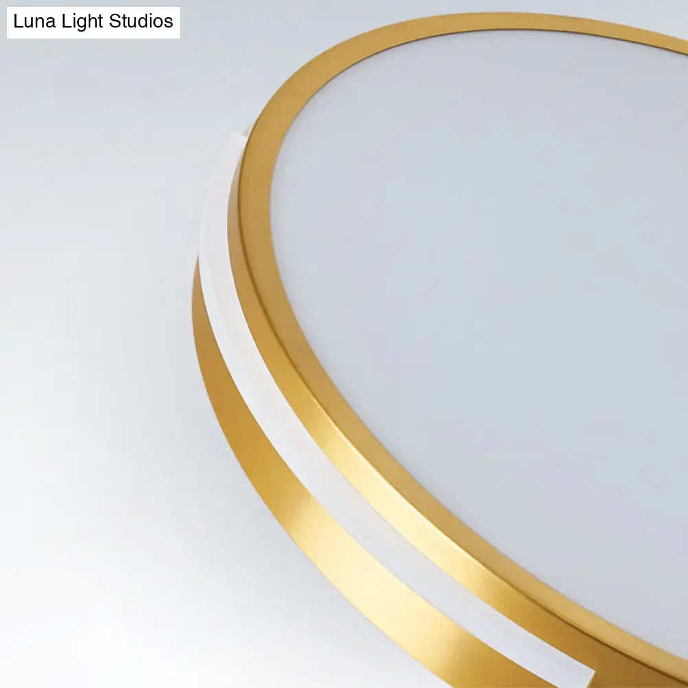Contemporary Round Flush Mount Ceiling Light Fixture - Acrylic Ideal For Living Room