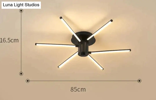 Contemporary Simple Creative Living Room Led Revolving Fireworks Ceiling