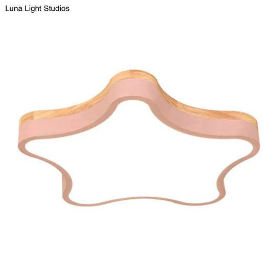 Contemporary Star - Shaped Flush Mount Acrylic Ceiling Light Fixture