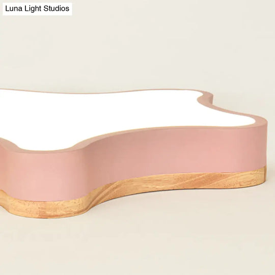 Contemporary Star-Shaped Flush Mount Acrylic Ceiling Light Fixture