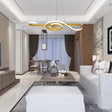 Contemporary Twist Pendant Chandelier - Yellow/Pink Acrylic Led Hanging Light For Bedroom Yellow /