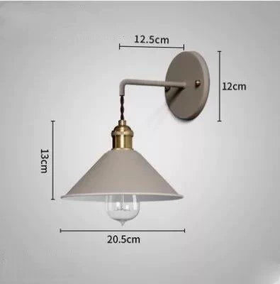 Copper Wall Lamp Nordic Macaron Color Childrens Room Bedside Creative Personality Lamps