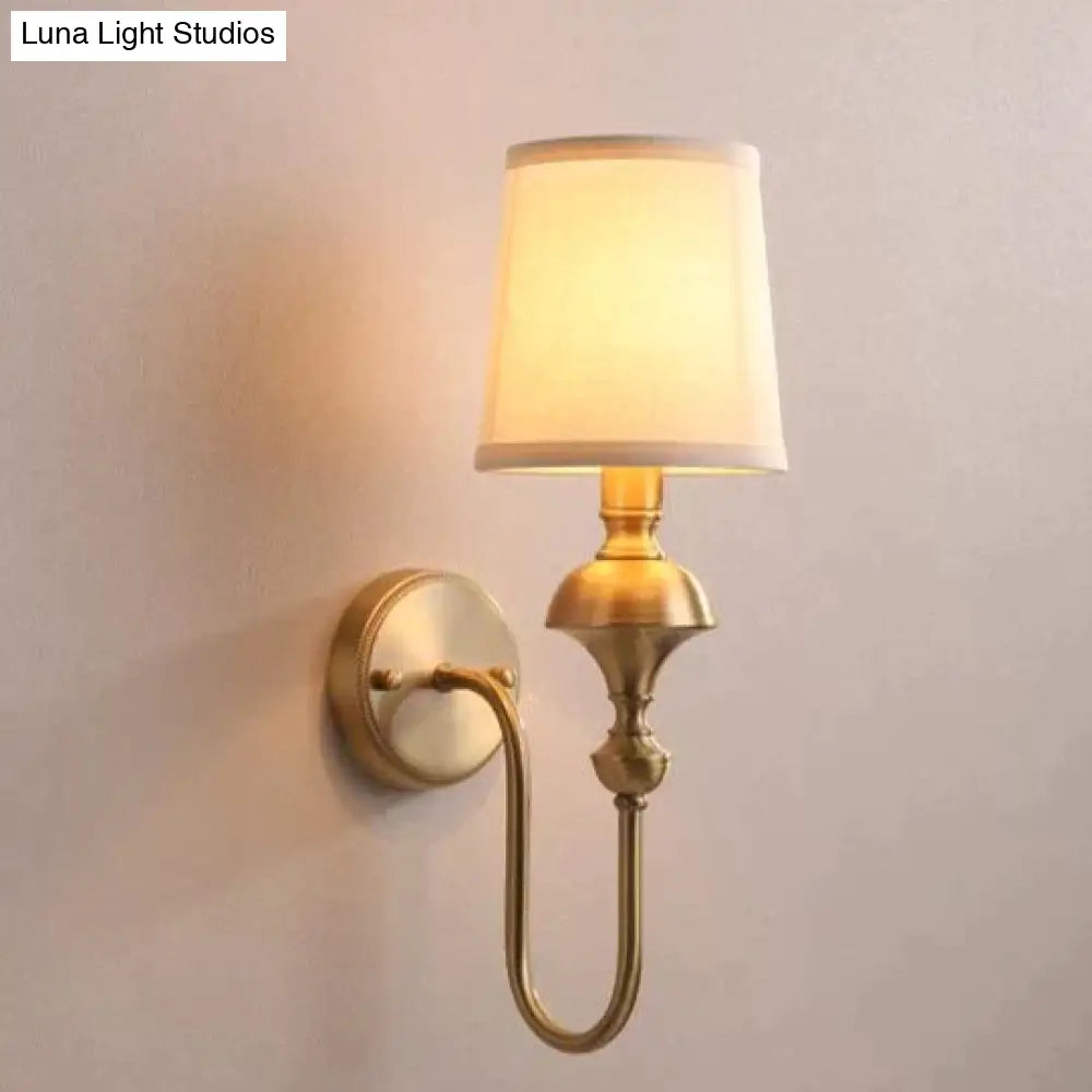 Copper Wall Lamp Simple European Living Room Background Bedroom Bedside Nordic Creative Staircase