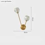 Copper Wall Lamp Simple Modern Tv Background Glass Bedroom Headlamp Room Staircase Creative Crystal