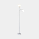 Country Living Room Acrylic Torchiere Floor Lamp With Flexible Arm 2 / White