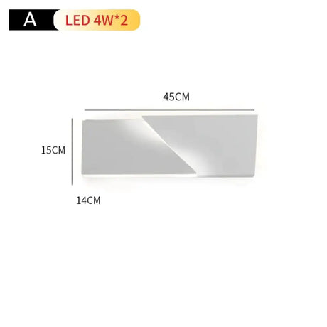 Creativ Indoor Outdoor Wall Lamp Geometric Art Lights Bedroom Living Room Staircase Background