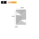 Creativ Indoor Outdoor Wall Lamp Geometric Art Lights Bedroom Living Room Staircase Background