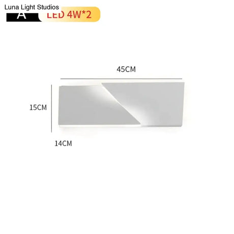 Creativ Indoor Outdoor Wall Lamp Geometric Art Lights Bedroom Living Room Staircase Background