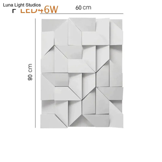 Creativ Indoor Outdoor Wall Lamp Geometric Art Lights Bedroom Living Room Staircase Background