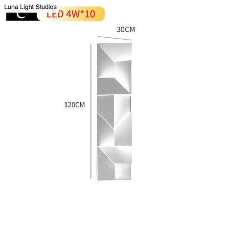 Creativ Indoor Outdoor Wall Lamp Geometric Art Lights Bedroom Living Room Staircase Background