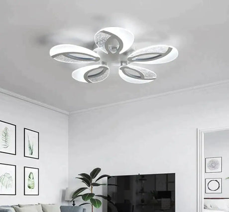 Creative Acrylic New Living Room Led Ceiling Three-Color Light / 5 Heads 62Cm*8Cm