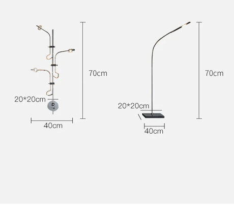 Creative Background Wall Sunset Atmosphere Lamp Floor Lamps