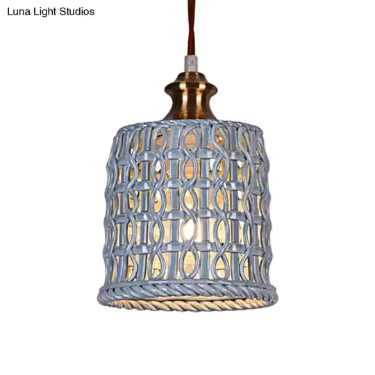 Creative Ceramic Suspension Light - Cafe Restaurant Hanging Basket Design