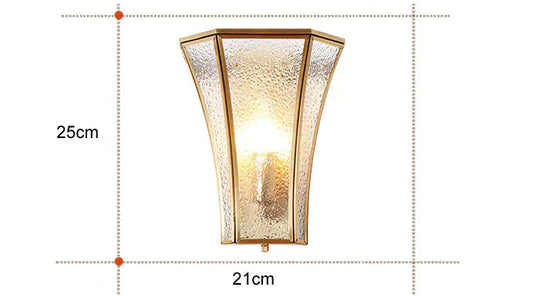 Kreative Landhausstil Nachttischlampe Korridor Gang Kupfer Wandleuchte
