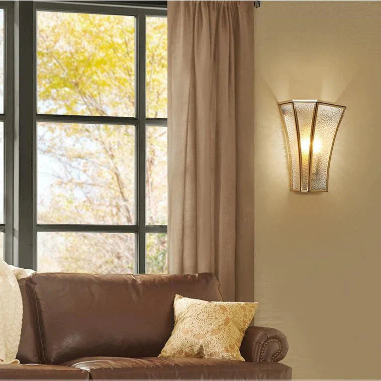 Kreative Landhausstil Nachttischlampe Korridor Gang Kupfer Wandleuchte