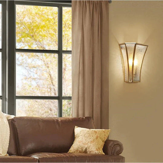Kreative Landhausstil Nachttischlampe Korridor Gang Kupfer Wandleuchte