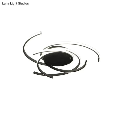 Creative Modern Led Ceiling Lights Living Room Bedroom Study Balcony Indoor Lighting Black White