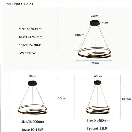 Creative Modern LED Pendant Lights For Living Room Dining Room Bedroom Pendant