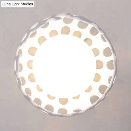 Creative White Baby Mushroom Ceiling Lamp For The Bedroom