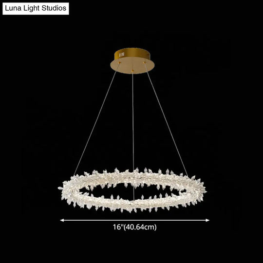 Crystal Flower Chandelier Light For Modern Living Rooms