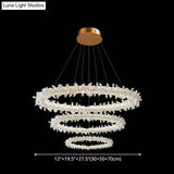 Crystal Flower Chandelier Light For Modern Living Rooms