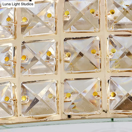 Crystal Led Flush Mount Ceiling Light For Modern Bedroom Décor