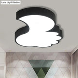 Cute Thumbs-Up Led Ceiling Lamp For Energy-Saving Study Room Lighting Black / 17 White