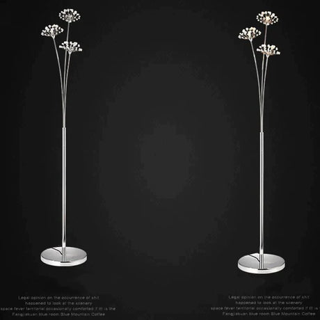 Dandelion Floor Lamp Ins Wind Minimalist Vertical Personality Living Room Bedroom Crystal Decorative