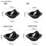 Dimmable Led Down Light Lamp Cob Ceiling Light 5W 7W 10W 12W Recessed Ceiling Spot Lights For