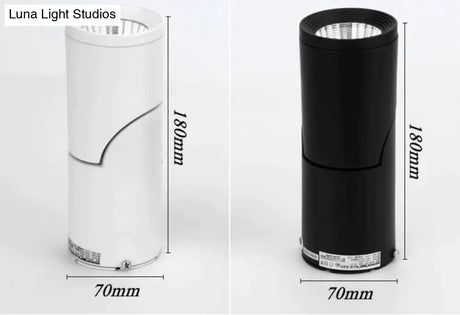 Dimmable Rotating Led Downlights 10W15W20W Cob Ceiling Spot Lights Wall Lamp Warm Cold White Indoor