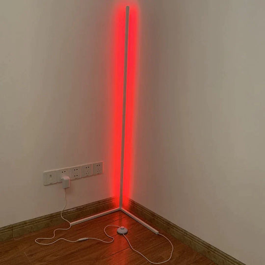 Dimming Black White Floor Lamp Modern Rgb Remote Led Lamps Standing Simple Corner Standing Light